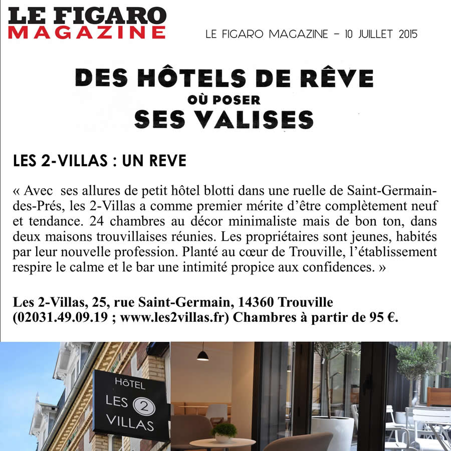 1_Le Figaro Magazine_Hôtel Les 2 Villas